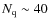 $N_{\rm q} \sim 40$