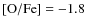 $\rm
[O/Fe] = -1.8$