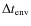 $\Delta t_{\rm env}$