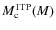 $M_{\rm c}^{\rm 1TP}(M)$