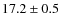 $17.2 \pm 0.5$