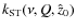 $k_{\rm ST}(\nu, Q, \hat{z}_0)$