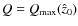 $Q = Q_{\rm max}(\hat{z}_0)$