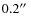 $0.2\hbox {$^{\prime \prime }$ }$