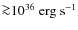 ${\ga} 10^{36} \ {\rm erg \ s^{-1}}$
