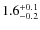 $1.6^{\rm +0.1}_{-0.2}$
