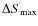$\Delta S_{\rm max}$