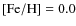 $\rm [Fe/H]=0.0$