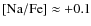 $\rm [Na/Fe]\approx+0.1$