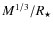 $M^{1/3}/R_\star$