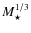 $M_\star^{1/3}$