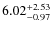 $\rm 6.02^{+2.53}_{-0.97}$