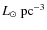 $L_\odot ~{\rm pc}^{-3}$