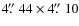 $4\hbox{$.\!\!^{\prime\prime}$ }44\times4\hbox{$.\!\!^{\prime\prime}$ }10$