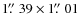 $1\hbox{$.\!\!^{\prime\prime}$ }39\times1\hbox{$.\!\!^{\prime\prime}$ }01$