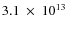 $3.1~\times~10^{13}$