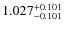 $\rm 1.027_{-0.101}^{+0.101}$