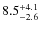 $\rm 8.5_{-2.6}^{+4.1}$