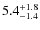 $\rm 5.4_{-1.4}^{+1.8}$