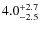 $\rm 4.0_{-2.5}^{+2.7}$