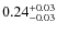 $\rm0.24_{-0.03}^{+0.03}$