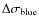 $\Delta\sigma_{\rm blue}$