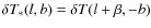 $\delta T_*(l,b)=\delta T (l+\beta ,-b)$