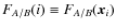 $F_{A/B}(i)\equiv F_{A/B}(\vec{x}_i)$