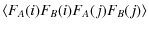 $\displaystyle \langle F_A(i)F_B(i)F_A(j)F_B(j)\rangle$