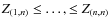 $Z_{(1,n)} \leq \ldots,\leq
Z_{(n,n)}$