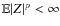 ${\mathbb E}\vert Z\vert^p<\infty$