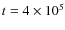 $t=4 \times 10^5$
