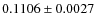 $0.1106\pm0.0027$