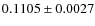 $0.1105\pm0.0027$