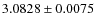$3.0828\pm0.0075$