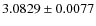 $3.0829\pm0.0077$