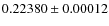 $0.22380\pm0.00012$