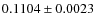 $0.1104\pm0.0023$