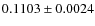 $0.1103\pm0.0024$