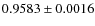 $0.9583\pm0.0016$