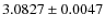 $3.0827 \pm 0.0047$