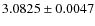 $3.0825\pm0.0047$
