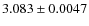 $3.083\pm0.0047$