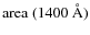 $\rm area~(1400~\AA)$