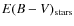 $E(B-V)_{\rm stars}$