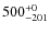 $\rm 500^{+0}_{-201}$