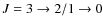 $J=3\rightarrow 2/1\rightarrow 0$