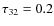$\tau_{32}=0.2$