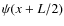$\psi(x+L/2)$