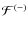 ${\cal F}^{(-)}$